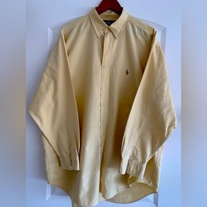 Polo Ralph Lauren Yellow Yarmouth Cut Shirt - 17 1/2”/34” - EXCELLENT CONDITION